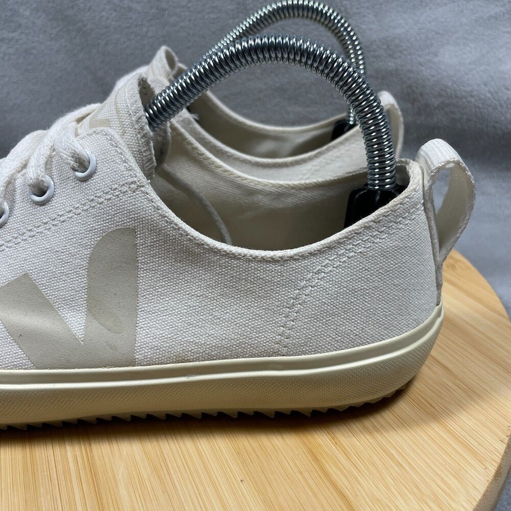 Veja Nova Low Womens Size US 9 Canvas Beige White Sneakers Low Top Shoes - Picture 7 of 16